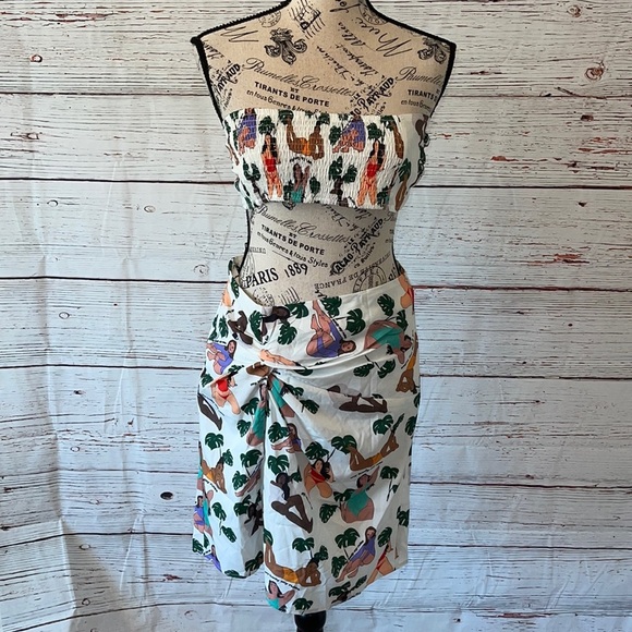 Shein skirt with top woman and banana leaves design - Picture 1 of 13